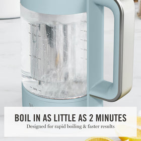 Martha Stewart electric kettle LED touch display with precise temperature controls