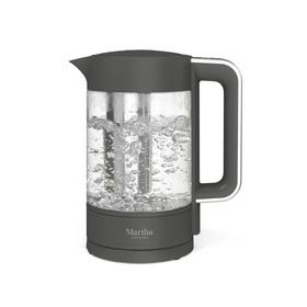 Martha Stewart Electric Kettle with removable tea infuser for loose-leaf tea.