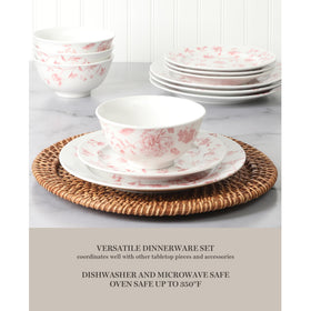 Full Empress Bouquet dinnerware set shown together for cohesive entertaining visuals on a table.