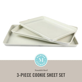Martha Stewart Gallen 15-inch cookie sheet ideal for sheet-pan meals.