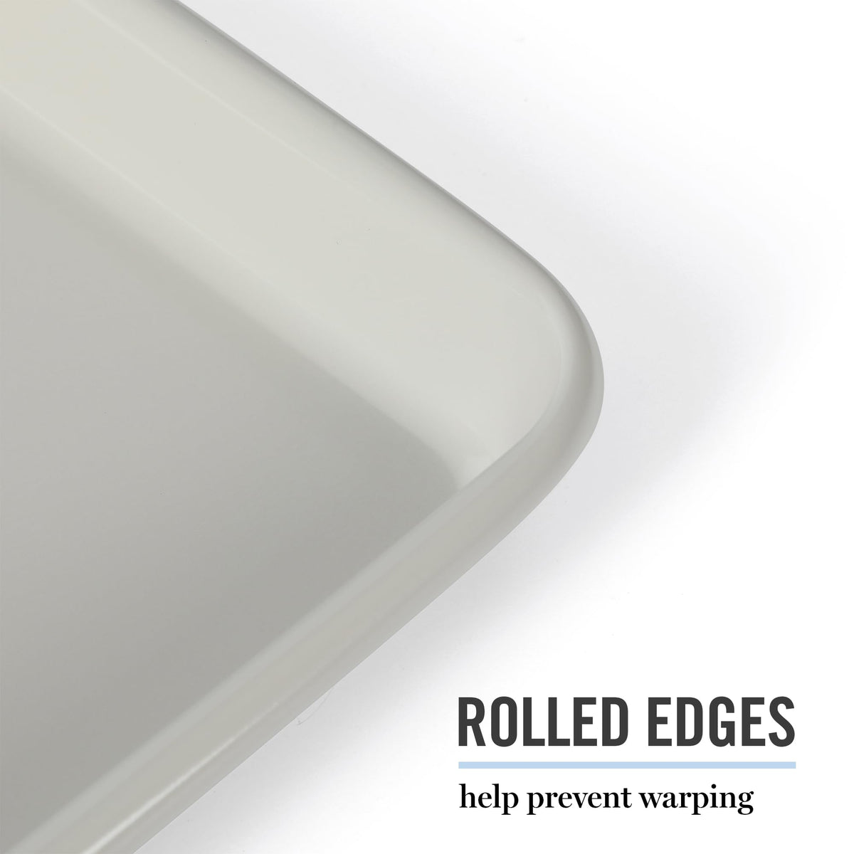 Martha Stewart Gallen nonstick surface for easy release with less oil.