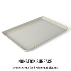 Martha Stewart Gallen sheet enables even baking through efficient heat distribution.