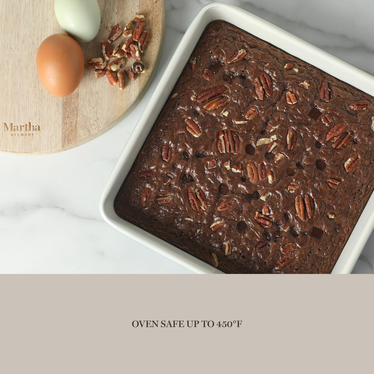 Martha Stewart Gallen loaf pan ensures even loaf baking and clean release.