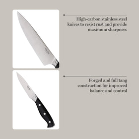 Martha Stewart Greeley 3.5-inch paring knife — fine-detail trimming with control.