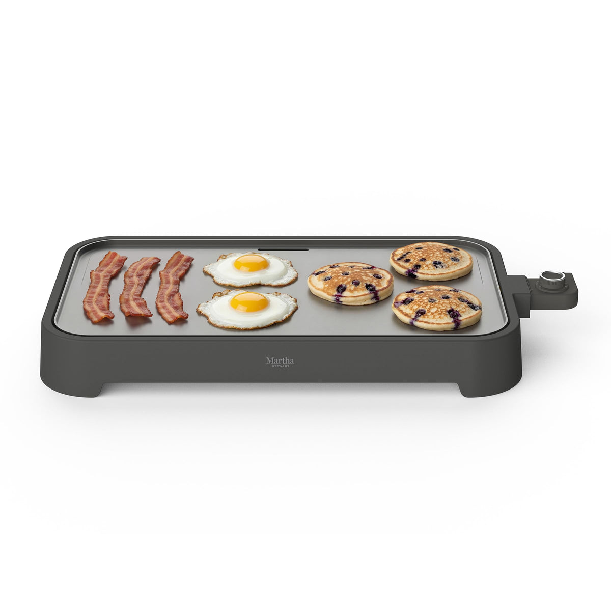 Martha Stewart griddle XL top view with an extra-large cooking surface.