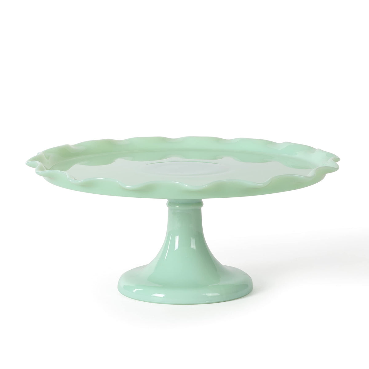 Martha Stewart Highbrook jadeite color close-up highlighting vintage charm and gloss finish.