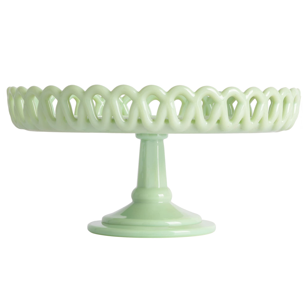 Martha Stewart Highbrook cake stand on table ready for cakes, cookies, or fruit displays