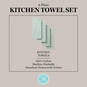 Martha Stewart Honeycomb Chambray set of four, decorative and versatile.