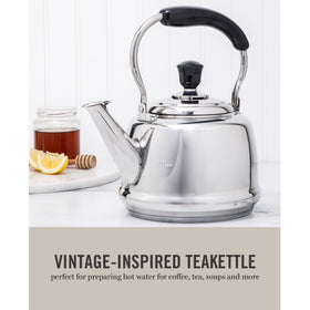 Martha Stewart Kingstree kettle foldable handle for easy pouring