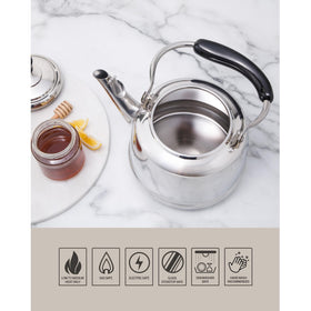 Martha Stewart Kingstree kettle induction safe for all cooktops