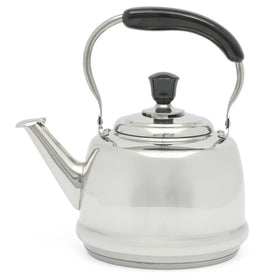Martha Stewart Kingstree kettle on the stove ready for tea service