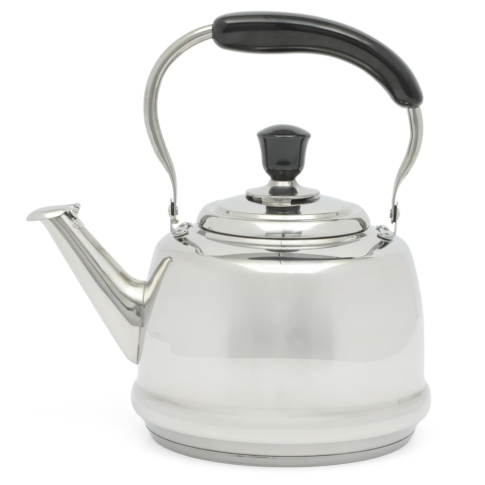 Martha Stewart Kingstree kettle on the stove ready for tea service