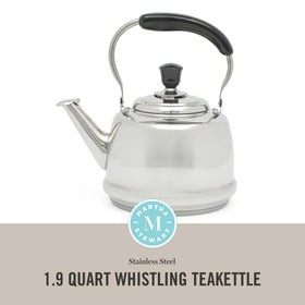 Martha Stewart Kingstree kettle whistling as water reaches a boil