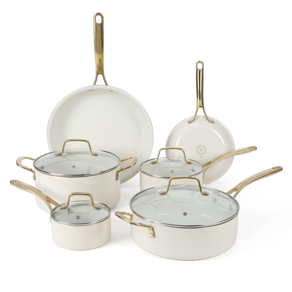 Martha Stewart Lockton 1-qt sauce pan with lid showing even heating and easy release