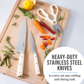 Martha Stewart Lockton 5-inch utility knife for everyday kitchen tasks.