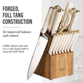 Martha Stewart Lockton bread knife for clean, crust-friendly slicing.