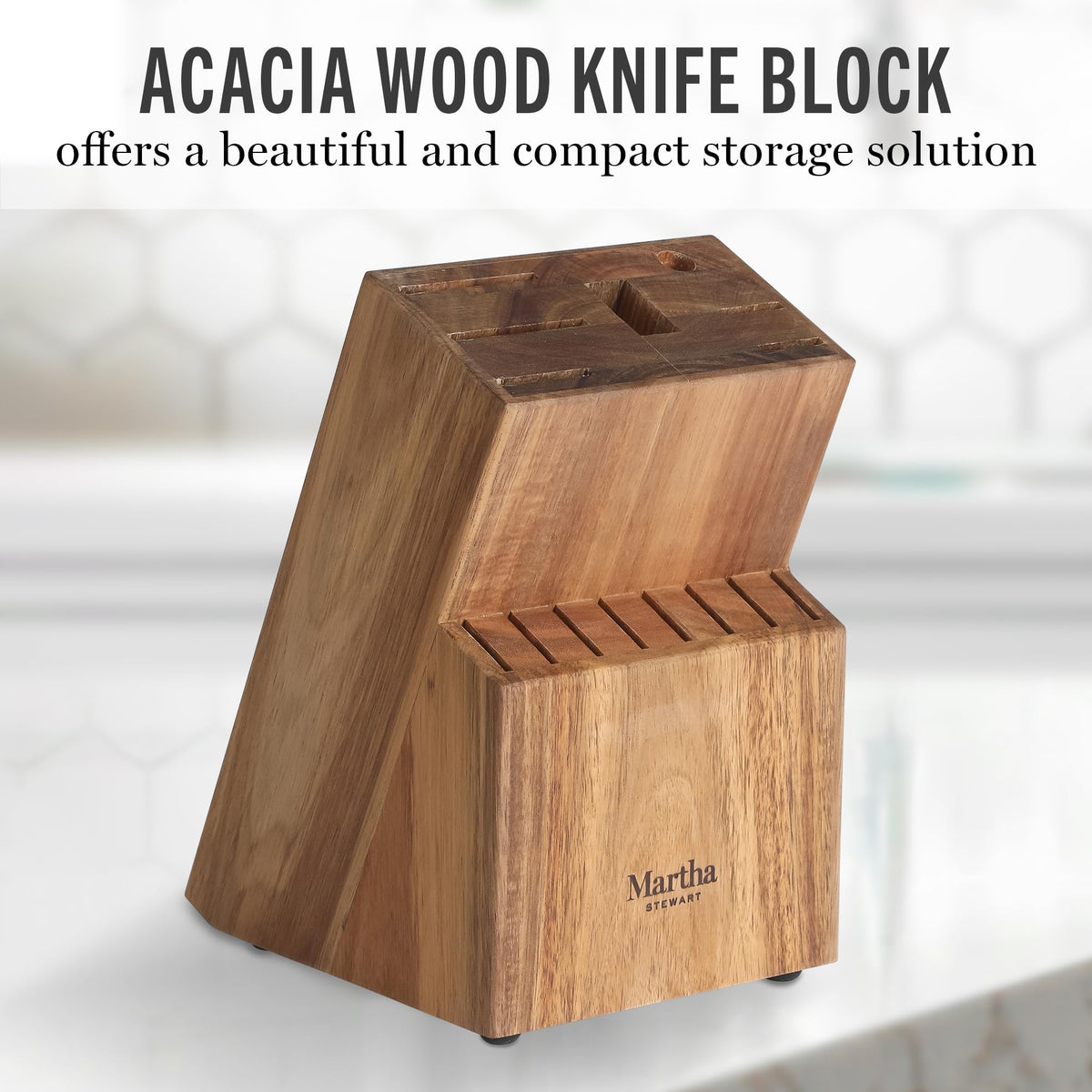 Martha Stewart Lockton steak knives set for reliable dinner prep.