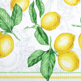 Martha Stewart Lots of Lemons oven mitt protects hands during baking.