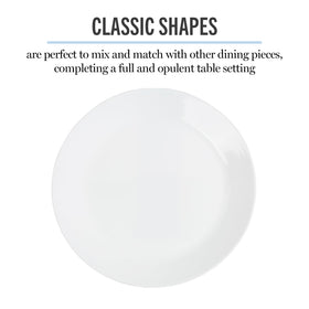 10-inch Opalton plate ideal for family dinners and casual entertaining.