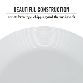Dishwasher and microwave safe for convenient everyday cleanup.