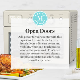 Martha Stewart PFAS-free nonstick coating allows easy release and simple cleanup