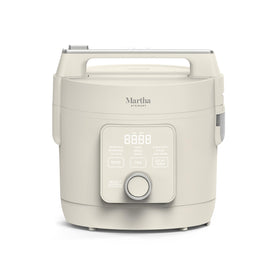 Martha Stewart Rice Cooker 8-cup bowl image showing family-sized capacity for batch meals