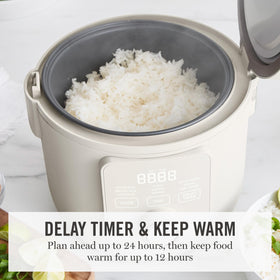 Martha Stewart Rice Cooker delay timer with keep warm function for timely meals