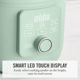 Martha Stewart Rice Cooker LED display for quick mode selection