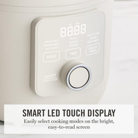 Martha Stewart Rice Cooker LED display enables quick mode selection
