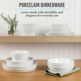 Martha Stewart Selma cereal bowls offer 21oz capacity for hearty breakfasts.