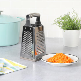 Martha Stewart Sprucedale grater multisurface offers fine, coarse, slicer and extra fine options