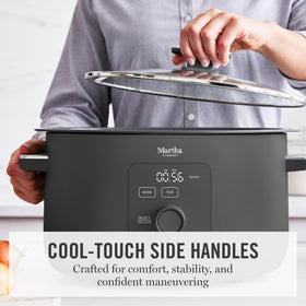 Removable bowl safe for stovetop and oven use to deepen flavors.