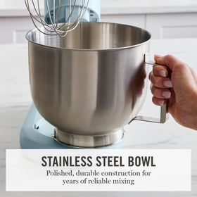 Martha Stewart mixer attachments whisk ready for airy whipped cream.