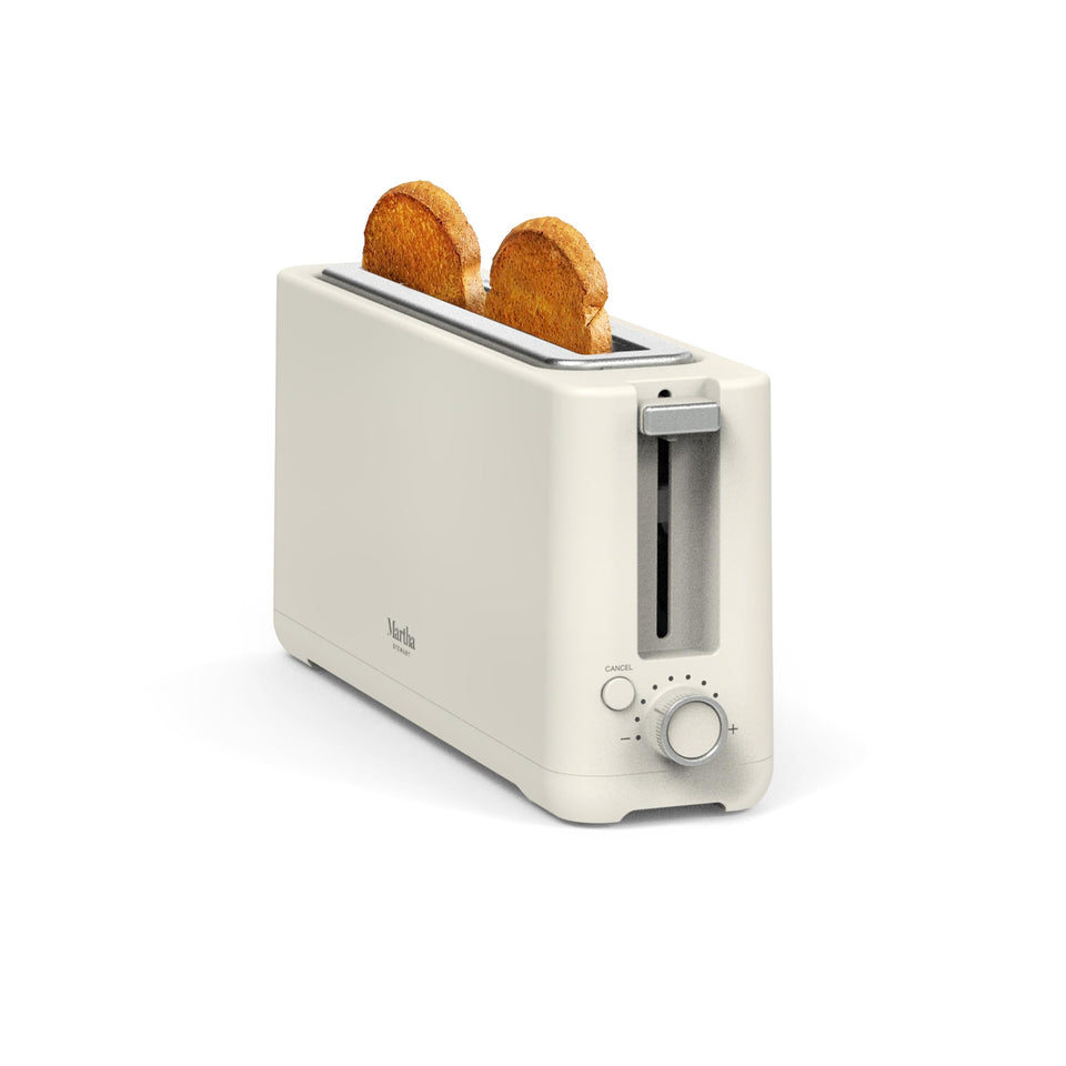Martha Stewart toaster with extra-long slot for sourdough and bagels.