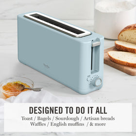 Martha Stewart toaster removable crumb tray enables quick cleanup after breakfast.