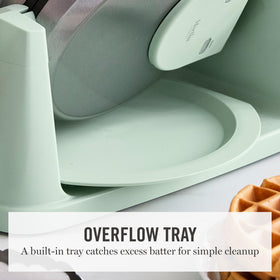 Martha Stewart 7-inch classic Belgian waffle size for restaurant-style breakfasts.