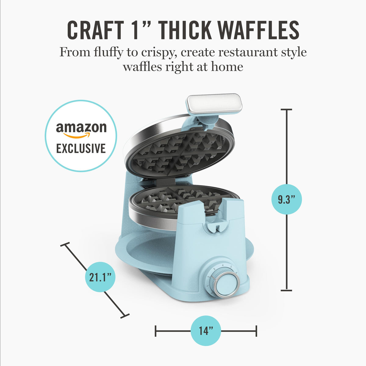 Martha Stewart ready light indicates waffles are ready