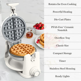 Martha Stewart waffle maker stainless steel housing for durability