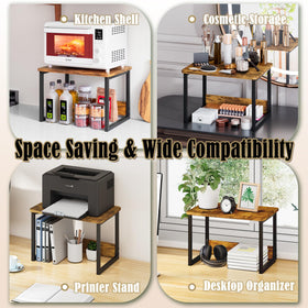 MARTY stackable shelf design saves space and adds stability.