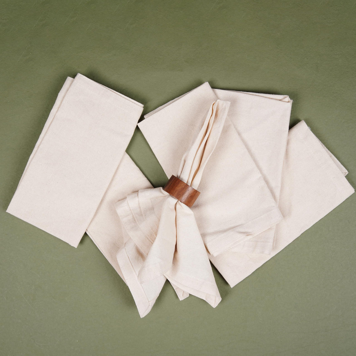 Marubhumi napkins cotton blend texture close-up emphasizes softness.
