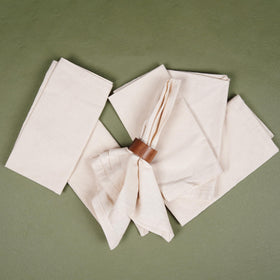 Marubhumi napkins cotton blend texture close-up emphasizes softness.