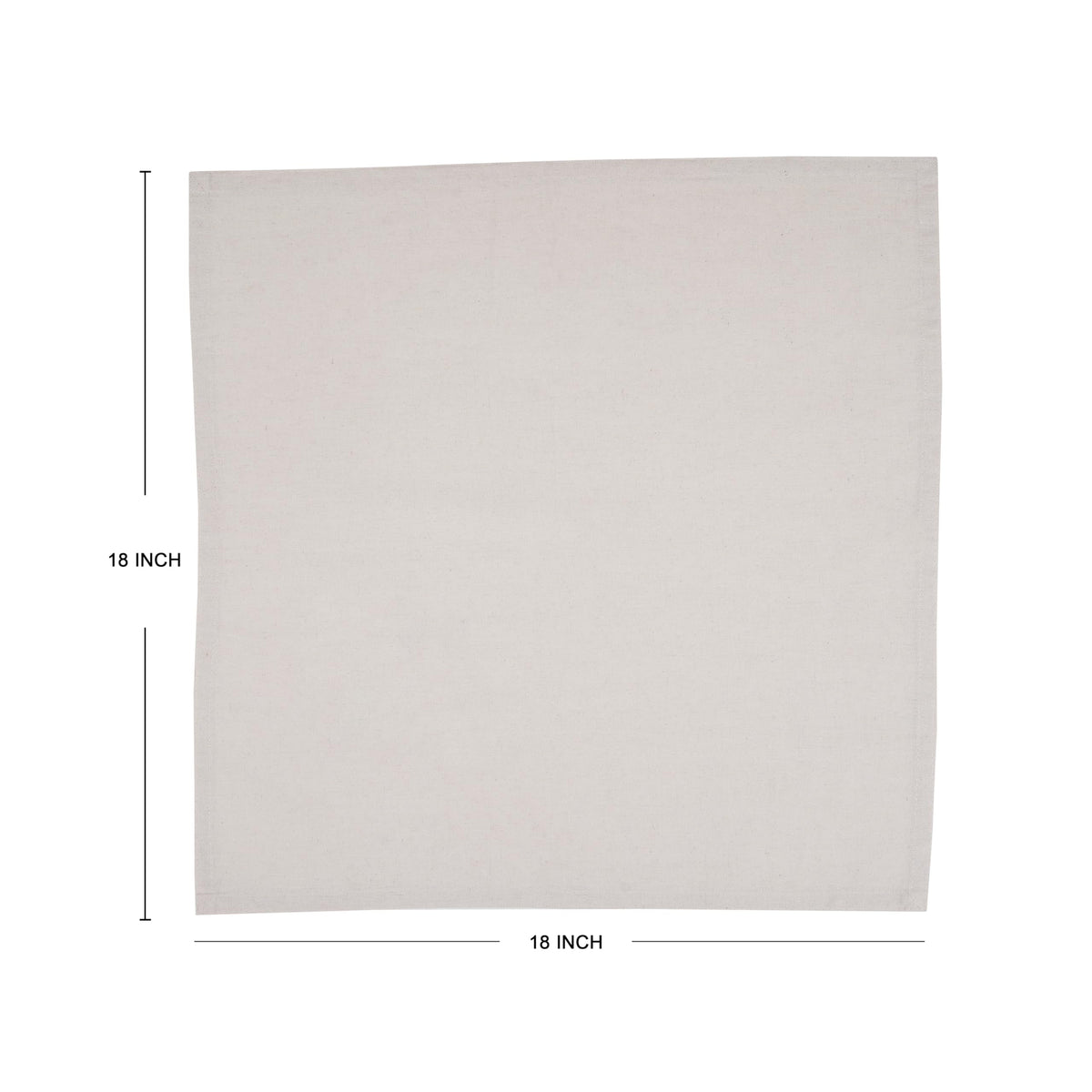 Marubhumi napkins home dining scene in cream on plates.