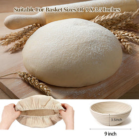 Close-up of natural rattan texture on MarzeMuun bannetons for durability