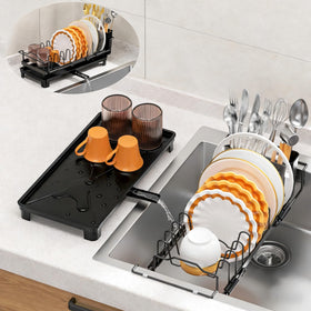 Masadi 3-in-1 compact dish rack offers flexible placement options