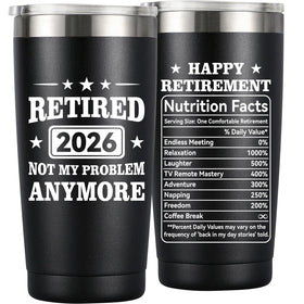 MASGALACC retirement tumbler front design for celebrations and daily coffee