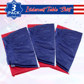 MASHAN 3-pack patriotic skirts offer ample coverage for larger gatherings