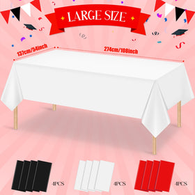 MASHAN black tablecloth creates a clean backdrop while guarding tables during parties