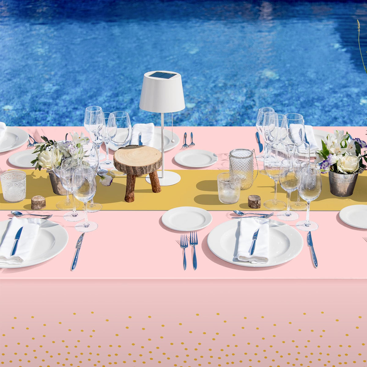 MASHAN Christmas and New Year party table decor – festive atmosphere