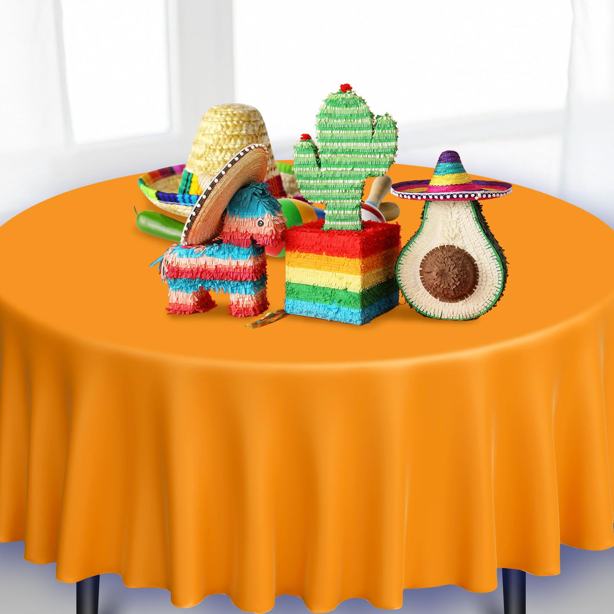 MASHAN Cinco de Mayo set enhances decor with six bright colors for party styling.
