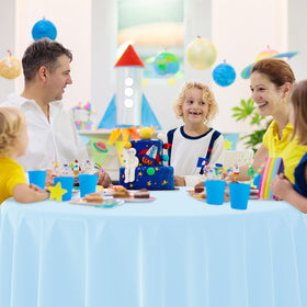 MASHAN Easter spring party tablecloth complements rustic or modern decor.
